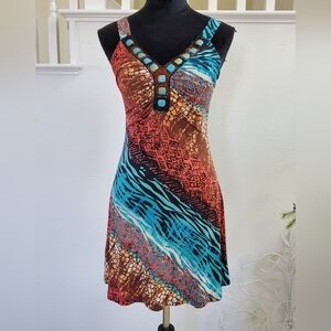 Cute/Beautiful Multicolor Sleveless Dress